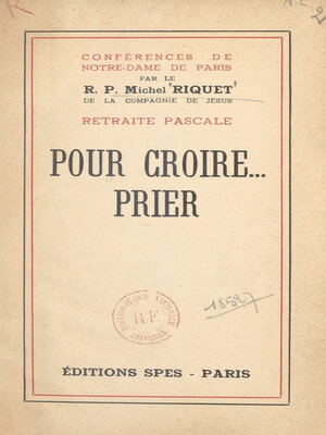 cover image of Pour croire... prier